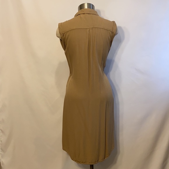New Look small brown summer button down dress - Picture 3 of 7